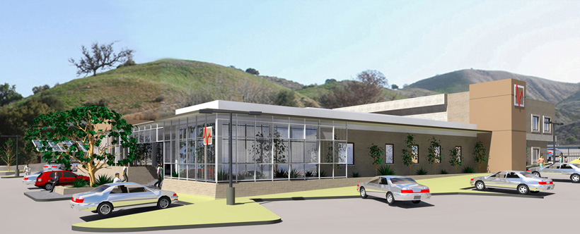 Medical Lease Facility CAD Rendering - ENR architects - Granbury, TX 76049